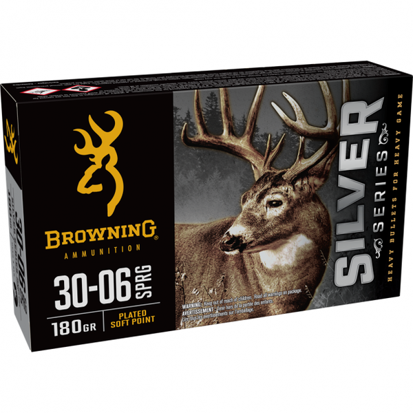 Browning Silver Series 30-06 180gr Plated Soft Point Ammunition