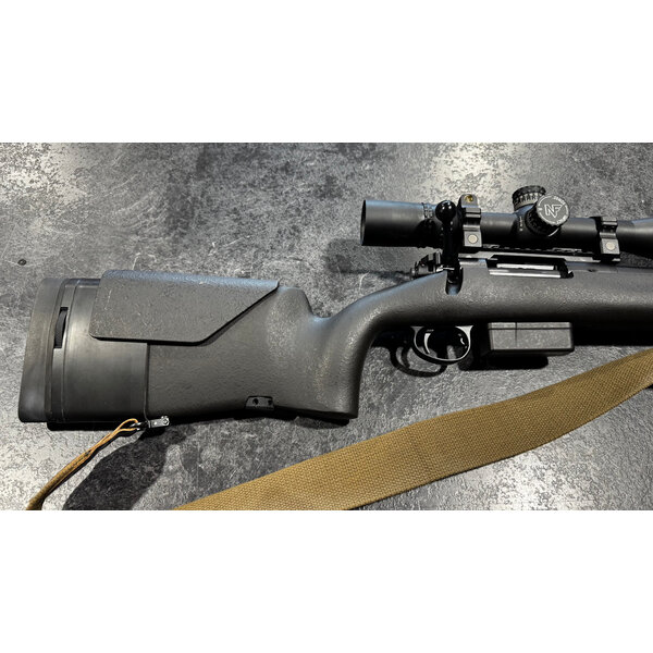 H S Precision Pro Series 2000 SA HTR 308 Win w/Nightforce NX5 5.5-22x56 Scope