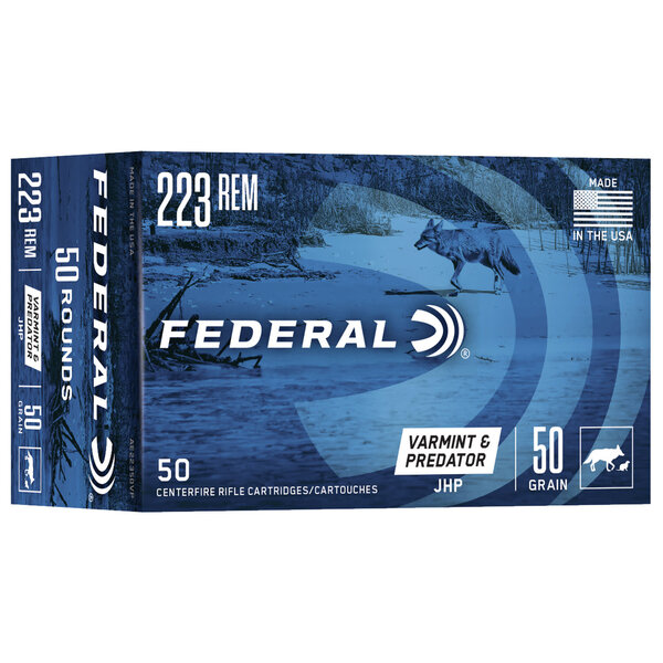 Federal Amercian Eagle .223 Remington Ammunition 50 Rounds JHP 50 Grains AE22350VP