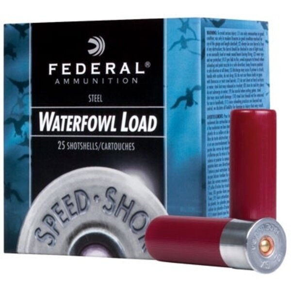 Federal Federal Speed-Shock 12ga 2 3/4" 1 1/8oz BB HV  1500fps Steel Shot. Box of 25