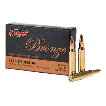 PMC PMC 223 Remington, FMJ Boat-Tail, 55 GR, 3200 fps, Case of 1000