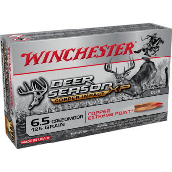 Winchester Winchester Ammo X65DSLF Deer Season XP Copper Impact 6.5 Creedmoor 125 gr Copper Extreme Point 20 Bx