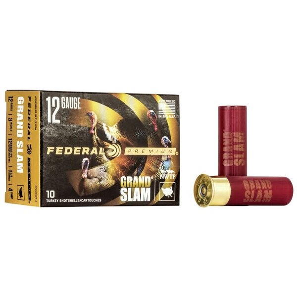 Federal Grand Slam 12ga 3" 1 3/4 OZ #4 Turkey Loads
