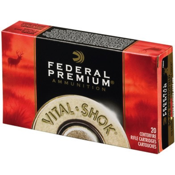 Federal Federal Premium Vital-Shok Ammo, 300 Win Mag Trophy Copper 180gr 2960fps 20rds