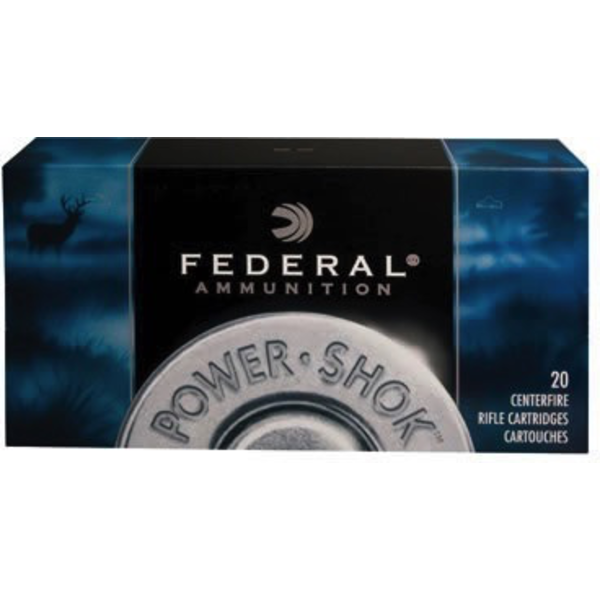 Federal Power-Shok Ammo, 7mm Mauser 140gr Speer Hot Core Soft Point 20rds