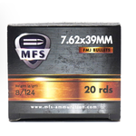 MFS MFS Ammo (Non-Corrosive) - 7.62x39, 124gr, FMJ Case of 1000