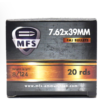 MFS MFS Ammo (Non-Corrosive) - 7.62x39, 124gr, FMJ Case of 1000
