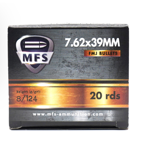 MFS MFS Ammo (Non-Corrosive) - 7.62x39, 124gr, FMJ Case of 1000
