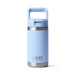 Yeti Rambler Jr 355mL Kids Water Bottle w/Color Match Straw Cap. Big Sky Blue