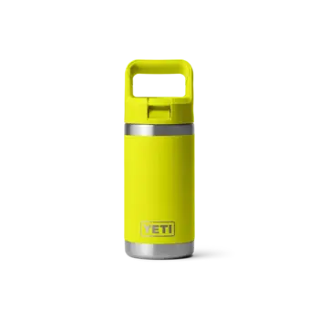 Yeti Rambler Jr 355mL Kids Water Bottle w/Color Match Straw Cap. Firefly Yellow