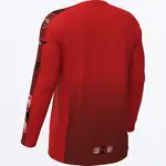 FXR Men's Tournament Air UPF Longsleeve Red/Grey