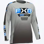 FXR Men's Tournament Air UPF Longsleeve Grey/Blue