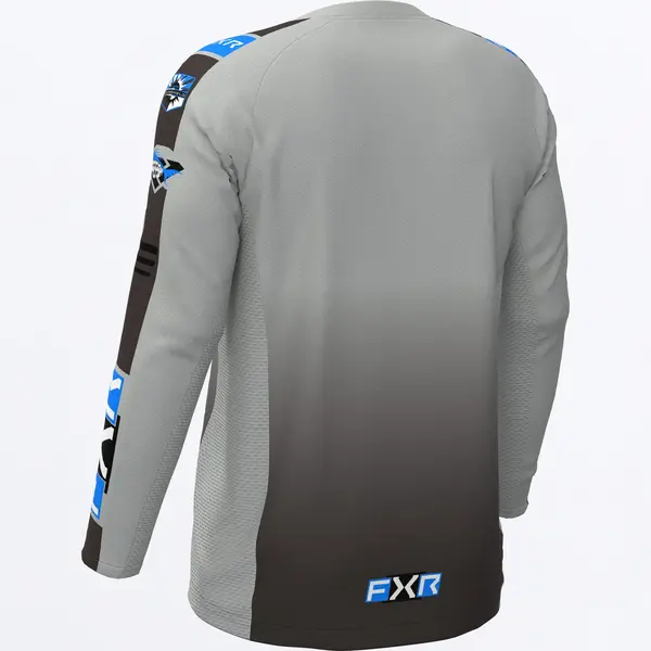 FXR Men's Tournament Air UPF Longsleeve Grey/Blue