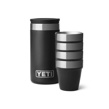 Yeti Shot Glasses and Case. Black