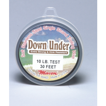 Mason Down Under 20lb Soft Stainless Steel Single Strand Wire 1000'