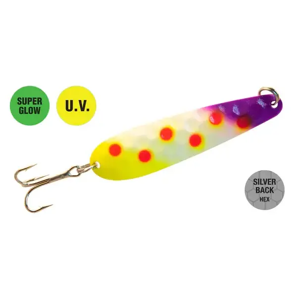 Northern King Mag Spoon Fish Pox UV 4-1/2"