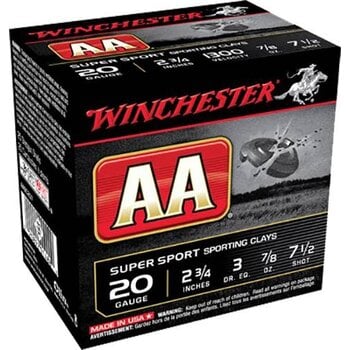 Winchester Winchester Ammo AA Target Loads 20 Gauge 2.75" 7/8 oz 7.5 Shot Case of 250