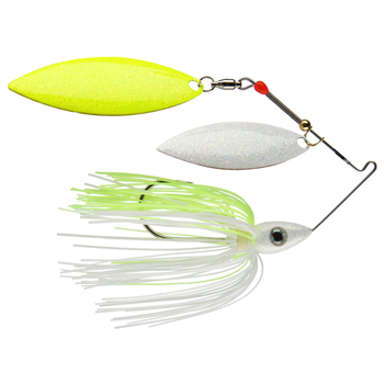 Nichols Pulsator Metal Flake 1/2oz White & Chartreuse