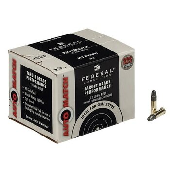 Federal Federal AutoMatch Ammo, 22LR 40gr 1200fps 325rds