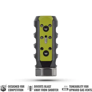 MDT MDT Comp Brake 6.5mm 5/8-24 4 Port Muzzle Brake