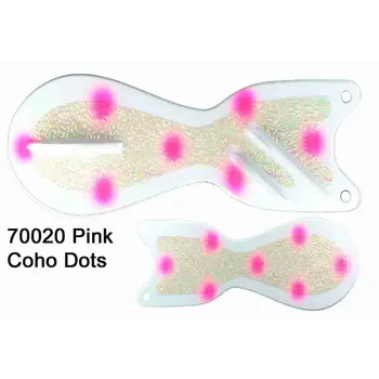 Dreamweaver Spin Doctor 6" Flasher Pink Coho Dots