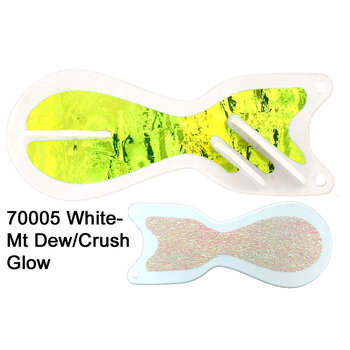 Dreamweaver Spin Doctor 6" Flasher White Mountain Dew/Crush
