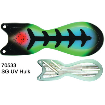Dreamweaver Spin Doctor 8" Flasher Super Glow UV Hulk
