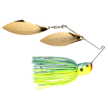 Strike King Tour Grade Bottom Dweller Spinnerbait 1-3/8oz Chartreuse Powder Blue