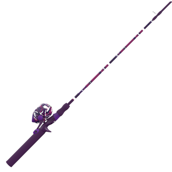 Zebco Splash Tidepool Purple 6'M Spincast Combo 2-pc