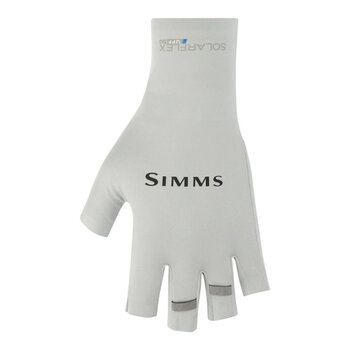 Simms Simms Solarflex Half Finger Sunglove Sterling
