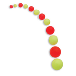 Do-it Beads Fluorescent Red Plastic #4 100-pk