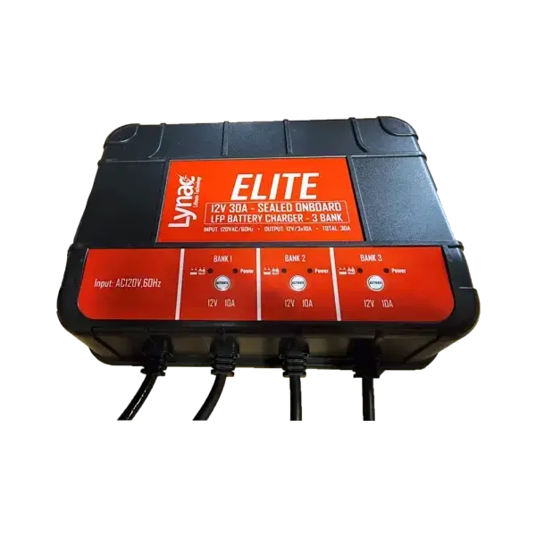 Lynac ELITE 30A 14.4V Charger - 3 Bank