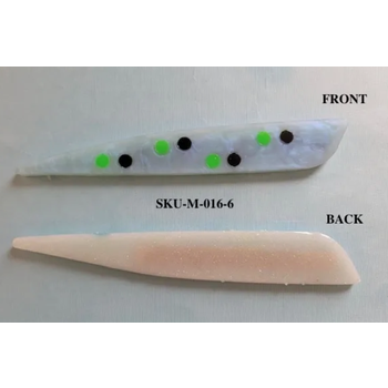 Deep Rig Tackle Artificial Herring Mag Pearl Black/Green Dot