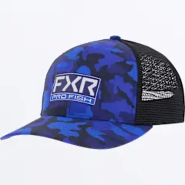 FXR Pro Fish Hat Blue Camo Adult