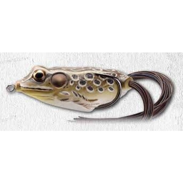 Live Target Hollow Body Frog. 2-5/8" Tan/Brown 3/4oz