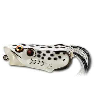 Live Target Hollow Body Frog Popper 2-1/2" Albino White 1/2oz