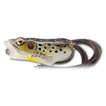 Live Target Hollow Body Popper Frog. Tan/Brown 2."