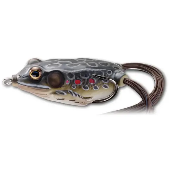 Live Target Hollow Body Frog. 1-3/4" Brown/Black 1/4oz