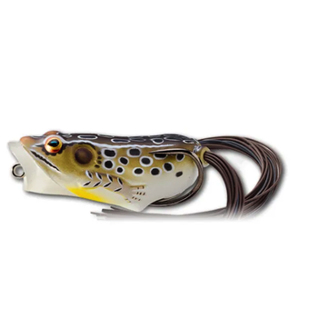 Live Target Hollow Body Frog Popper 2-1/2" Tan Brown 1/2oz