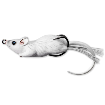 Live Target Hollow Body Field Mouse. 3-1/2" White 1oz