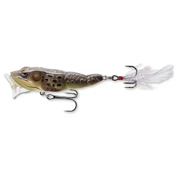 Live Target Frog Popper. 2.5" Tan/Brown 1/4oz