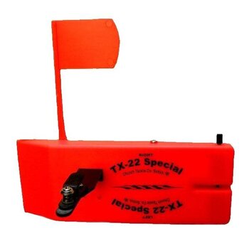 Church Tackle TX-22 In-Line Orange Reversible Planer Board.