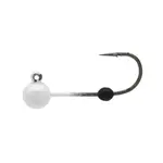 Euro Tackle Micro Finesse Soft-Lock Tungsten Jig Head 1/16oz #4 White 3-pk