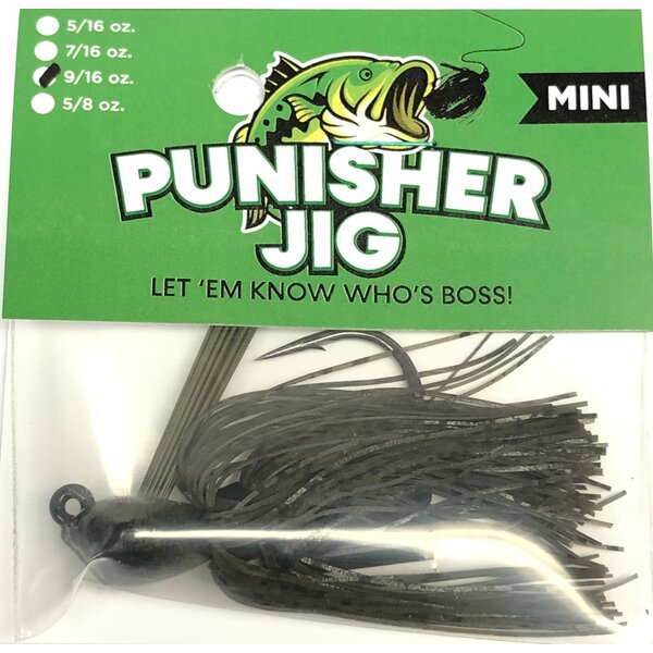 Punisher Jigs Mini Dark Green Pumpkin