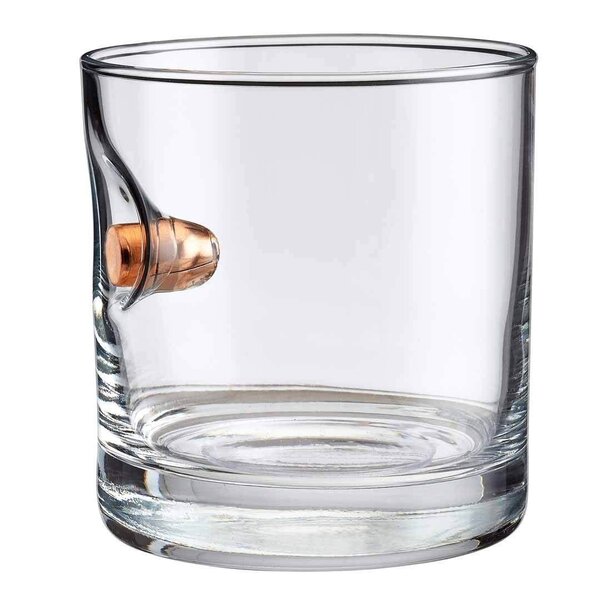 BenShot "Bulletproof" .45 ACP  Rocks Glass 11oz