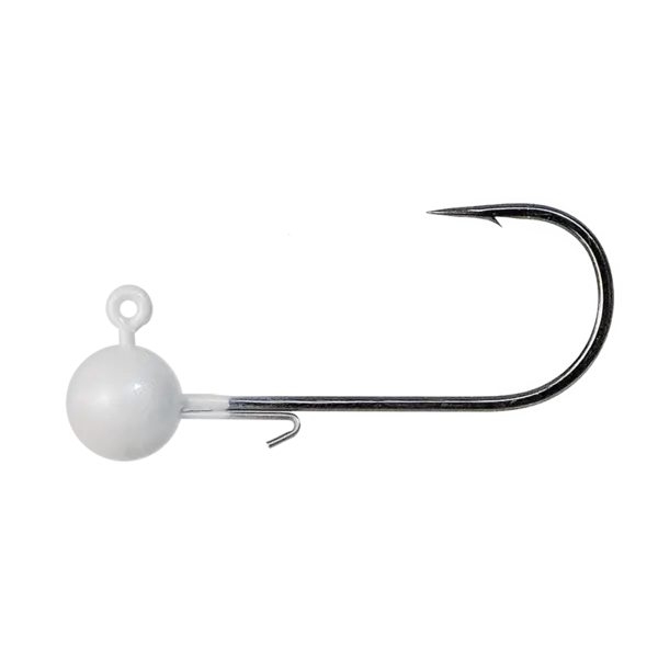 Tungsten 4 Anglers FFS Jig Head Pearl White 5-pk
