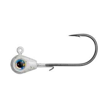Tungsten 4 Anglers Bomb Jig Head Pearl White 3-pk