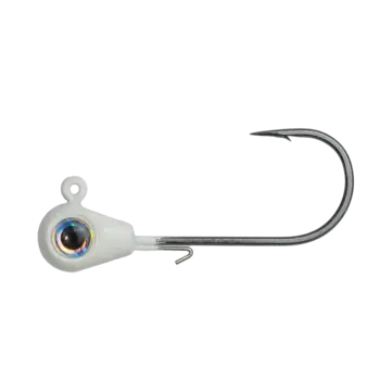Tungsten 4 Anglers Bomb Jig Head Ghost Glow 3-pk