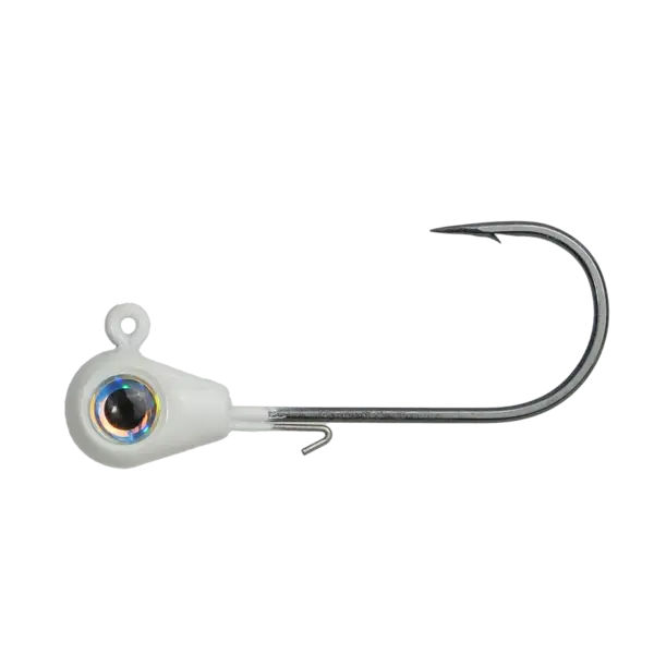 Tungsten 4 Anglers Bomb Jig Head Ghost Glow 3-pk