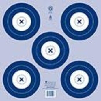 Compound Bow  NFAA 5-Spot Blue Target 17"x17"
